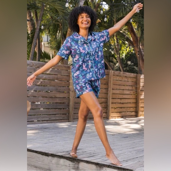 Printfresh Other - Blue Mermaid Print Pajama Set